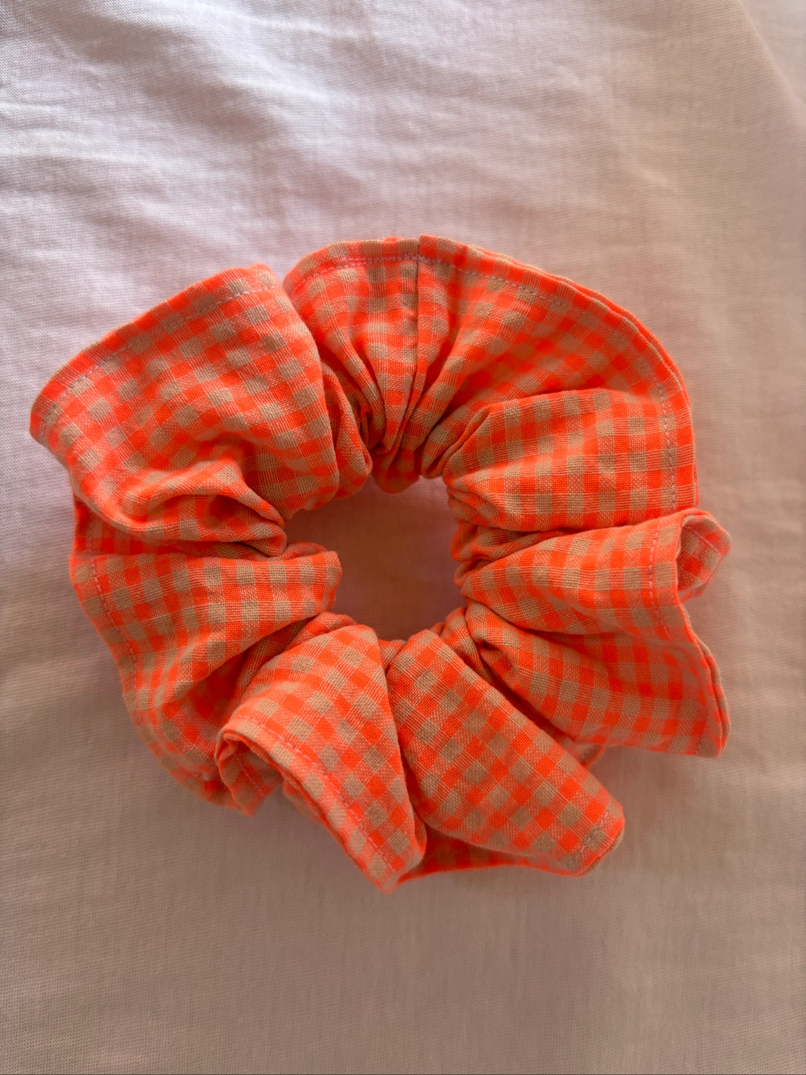 Lot de 3 chouchous/élastiques vichy fluo – photo 5